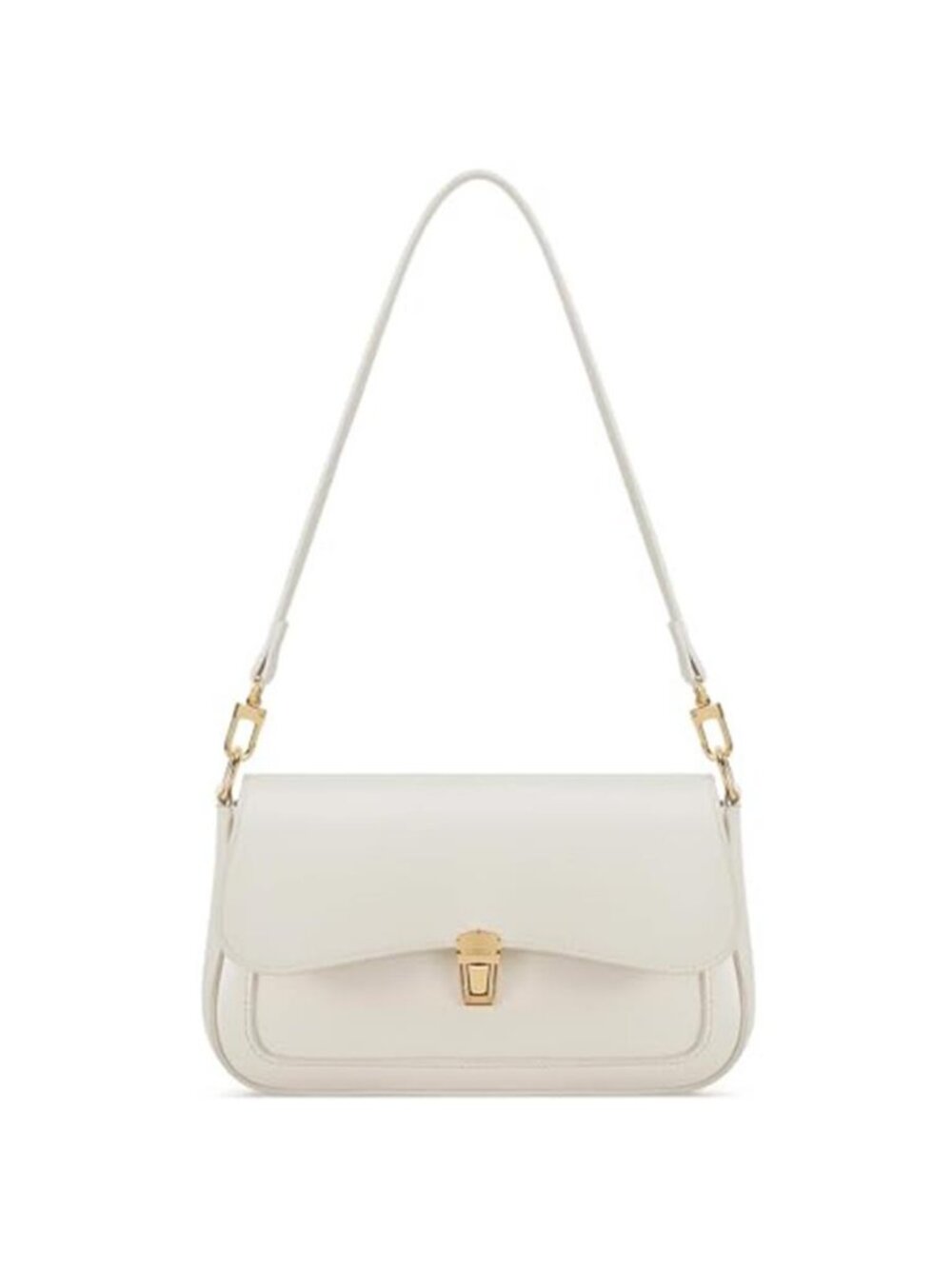 Small White Shoulder Bag for Women Cute Mini Hobo Purse Trendy Underarm Handbag